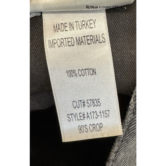 Agolde 90's Crop Jeans Mid Rise Loose Bound Straight Leg Button Fly, 28 - Picture 10 of 11